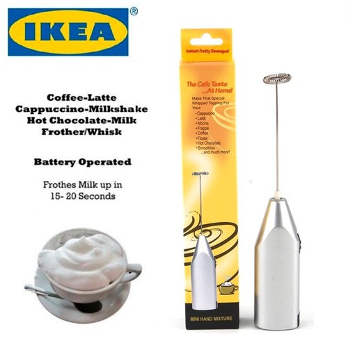 Silver milk frother coffee - silver,